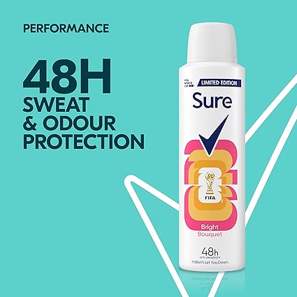 Sure Women Bright Bouquet Deodorant Body Spray Antiperspirant