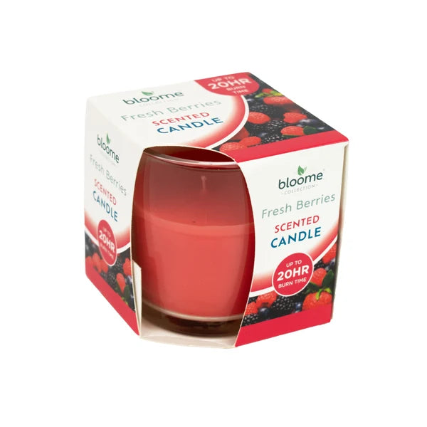 Bloome Fragranced Glass Candle - Fresh Berries